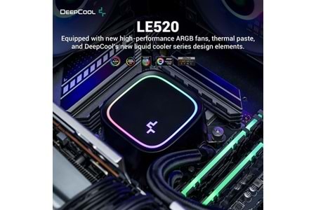 DEEPCOOL 240MM LE520 ARGB AM5-1700P SIVI SOĞUTMALI İŞLEMCİ FANI