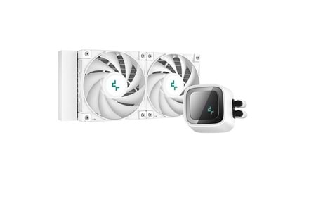 DEEPCOOL 240MM LS520-WH RGB SIVI SOĞUTMALI AM5-1700P İŞLEMCİ FANI BEYAZ