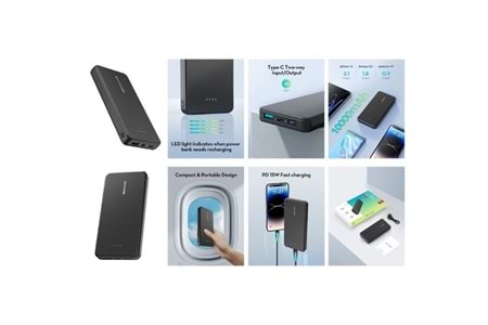 RAVPOWER 10000Mah Su Geçirmez Taşınabilir Şarj Cihazı Powerbank