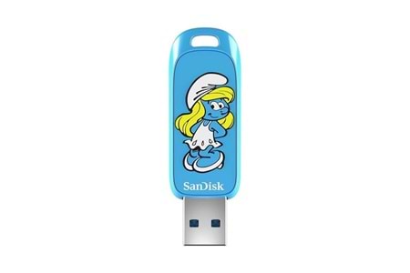 SANDISK 256GB SMURF SDCZIS-256G-G46 USB 3.2 BELLEK