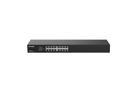 TENDA 16port TEG1016G Gigabit Yönetilemez Switch RackMount Çelik Kasa	