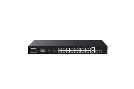 TENDA 24port TEG1128P-24-410W GIGABIT 2-SFP 410W TAM POE YÖNETİLEMEZ SWITCH