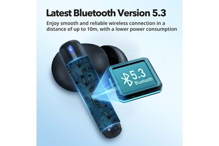 TAOTRONICS Ipx5 Suya Dayanıklı Bluetooth 5.3 Enc Usb-C Şarjlı Tws Kulaklık TT-BH1120