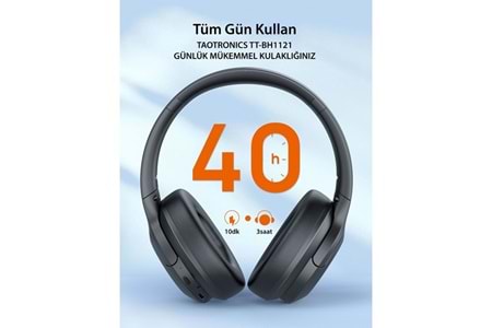 Taotronıcs TT-BH1121 Kulaküstü Bluetooth Kulaklık Siyah