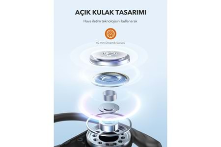 TAOTRONIC TT-BH1123 Kulakustu Bluetooth Kulaklık Siyah