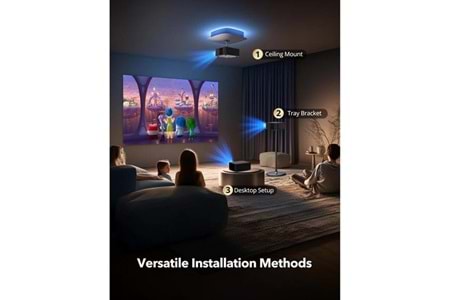 TAOTRONICS 700ansilümen 1920X1080 Kablosuz Taşınabilir Smart Led Projeksiyon