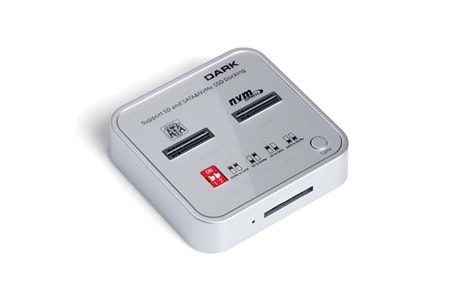 DARK DK-AC-DSDM2C M2 SSD Disk İstasyonu Klon ve SD Kart Destekli