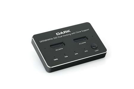 DARK DK-AC-DSDM2C M2 SSD Disk İstasyonu Klon ve SD Kart Destekli
