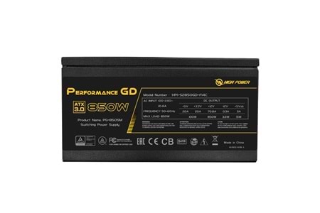 HIGH POWER 850W 80+ GOLD Performance HP1-S2850GD-F12S PCIE 5.0 Power Supply 