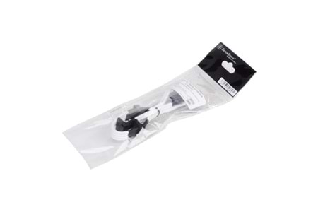 SilverStone Molex to 4 x SATA Uzatma Çoklayıcı Örgülü Beyaz Kablo (SST-PP07-BTSW)