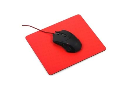 TX Flat Line Yarı Sert Üst Yüzeyli Slim Kırmızı MousePad (240x200mm)