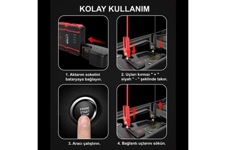 UTRAI Jstar Mini 13000mAh Jump Starter Taşınabilir Akü Takviye Kiti (JS-MINI)