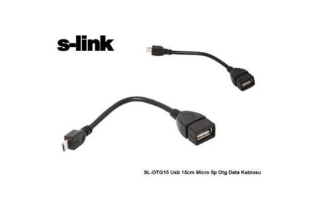 S-Lınk Sl-Otg20 Usb 15 Cm Af To Am5 Pın Kablo