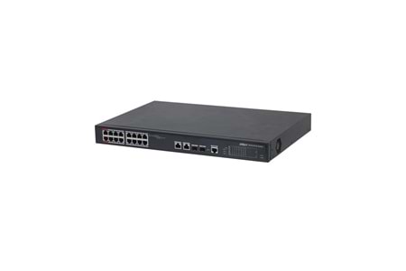 DAHUA 16port 240w FULL PoE PFS4218-16ET-240-V2 GIGABIT 2X SFP Yönetilebilir Switch	