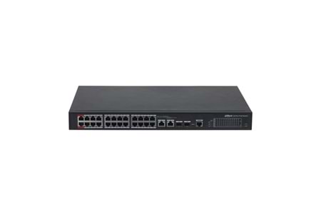 DAHUA 24port PFS4226-24ET-240-V3 10/100 2-SFP GIGABIT 240W FULL POE YÖNETİLEBİLİR SWITCH