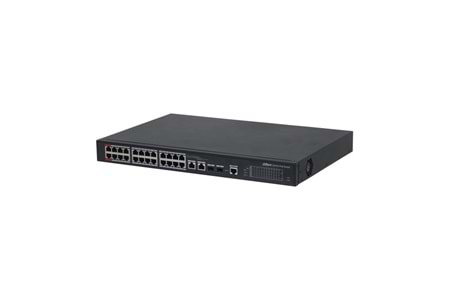 DAHUA 24-PORT 360W FULL POE PFS4226-24ET-360-V3 10/1000 2X-SFP YÖNETİLEBİLİR POE SWITCH