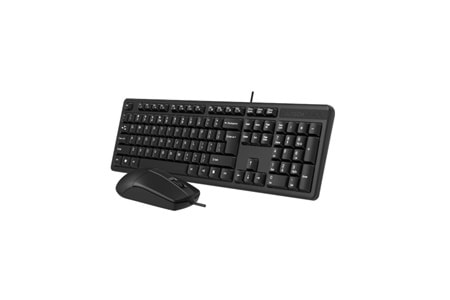 A4 TECH Q TRK KR-3330 Multimedya Siyah Q Klavye+Mouse Set