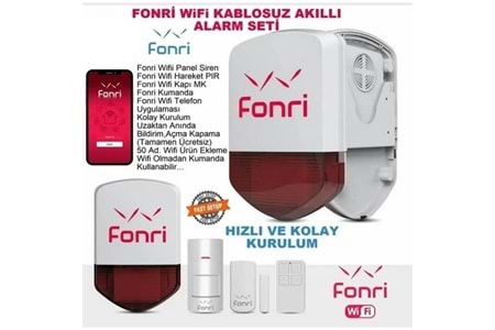Fonri 1G Wıfı Kablosuz Alarm Set Akıllı Ev Ve Güvenlik Paketi 