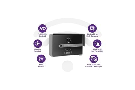 Fonri Wf3-El3-0502-02 Wıfı Kablosuz Akıllı Kapı Zili