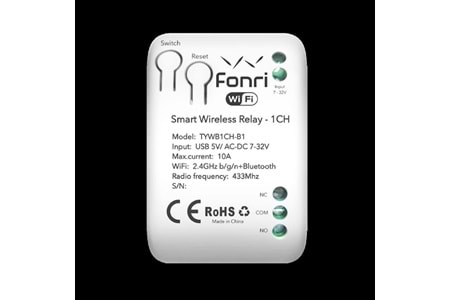 Fonri Wf3-Tm4-0201-02 Wıfı Kablosuz Akıllı Röle - Tek Kanal