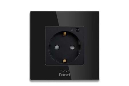 Fonri Wf3-El3-0401-04 Wıfı Akıllı Duvar Prizi Siyah