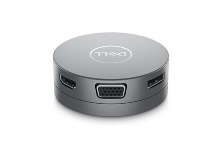 DELL DA310, 470-AEUP, 7si 1 Arada, Type-C TO VGA, HDMI, DP, 2xUSB 3.2, USB-C (Type-C), Gigabit Lan (RJ45) Çevirici Adaptör