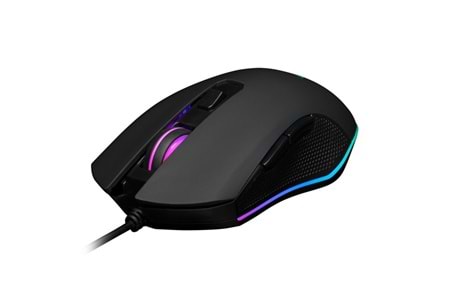 GAMDIAS AURA GS2, Çok Renkli Aydınlatma, USB Kablolu, 6 Tuşlu, Gaming Mouse, 3600DPI, Siyah	