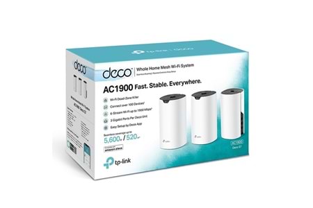 TP-LINK DECO S7-3 AC1900 Dual Band Mesh Access Point 3-lü paket
