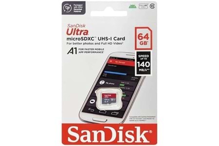 SANDISK 64GB ULTRA SDSQUAB-064G-GN6MN MICRO-SD HAFIZA KARTI