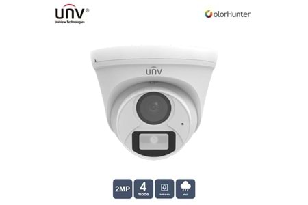 UNV 2MP UAC-T112-AF28-W 2.8MM Colorhunter 20Mt Ip67 Ahd Dahili Ses Dome Kamera