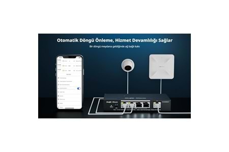 RUIJIE REYEE 16port RG-ES220GS-P GIGABIT 2-UPLINK 2-SFP 250W YÖNETİLEBİLİR POE SWITCH