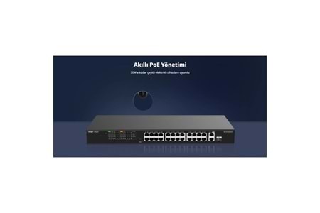 RUIJIE 8port RG-ES110F-P 10/100 2-UPLINK 110W YÖNETİLEMEZ POE SWITCH
