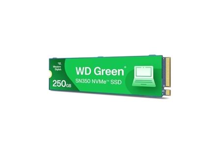 WD 250GB GREEN SN350 WDS250G2G0C 2400-1500MB/s M2 NVME GEN3 DİSK