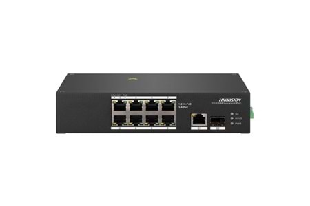 HIKVISION 8port FULL PoE DS-3T0310HP 10/100 1X SFP Yönetilemez Switch (Adaptör Yok)