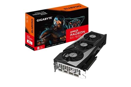 GIGABYTE 8GB RX7600 GV-R76GAMING OC-8GD GDDR6 128bit PCIE 4.0