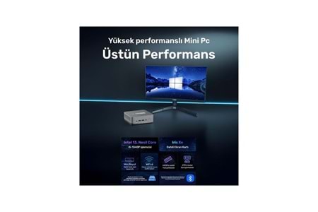 RAXIUS MP AD16 İ5 XE-134P001 CORE i5 1340P 8GB RAM 512GB NVME O/B UHD FDOS MINI PC