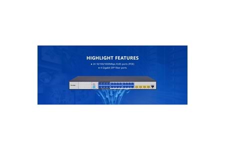 FOREDGE 24port S5700-24GP-4FR GIGABIT 4-SFP LAYER3 YÖNETİLEBİLİR SWITCH