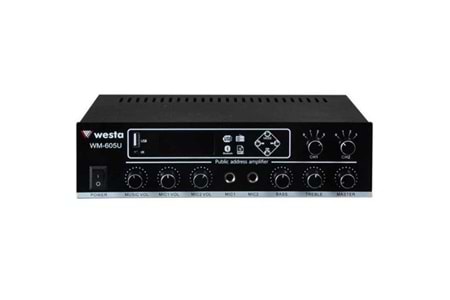 WESTA WM-605U 100W 2 Zone Mikser Amfi