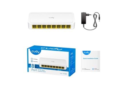CUDY 8port FS108D 10/100 Yönetilemez Switch