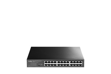 CUDY GS1024 24 Port Gigabit Yönetilemez Rack mount Metal Kasa Switch
