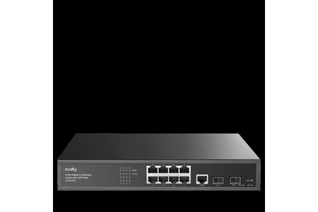 CUDY GS2008S2 8 Port Gigabit 2-SFP Yönetilebilir Switch
