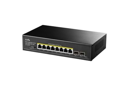 CUDY GS1008PS2 8 Port Gigabit 2-SFP 120w Full PoE Yönetilemez Switch