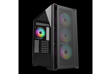 FRISBY 850W 80+ FC-9445G 4-RGB FANLI GAMING MID-TOWER PC KASASI