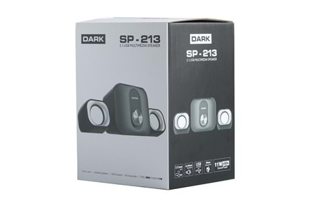 DARK SP-213 2+1 11W Siyah Multimedya Hoparlör