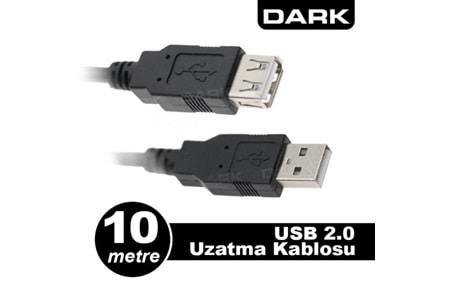 DARK USB2EXTL1000USB 10 Mt USB 2.0 USB Uzatma Kablosu