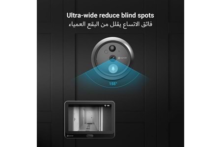 EZVIZ CS-HP4 (2WPFBS) Wi-Fi Akıllı Kapı Ev Görüntülü Kapı Diafonu