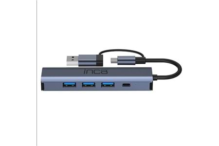 INCA IUTP-5T Gigabit USB Çoklayıcı USB 3.0,TYPEC Ethernet