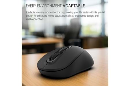 INCA IWM-288T Bluetooth & 2.4G Kablosuz siyah Ergonomic Design Silent 