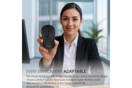 INCA IWM-288T Bluetooth & 2.4G Kablosuz siyah Ergonomic Design Silent 