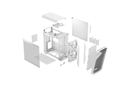 FRACTAL DESIGN TORRENT COMPACT FD-C-TOR1C-05 GAMING E-ATX PC KASASI BEYAZ